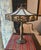 Glass 1900s Stately Bradley and Hubbard Slag Glass Lamp For Sale - Image 7 of 18