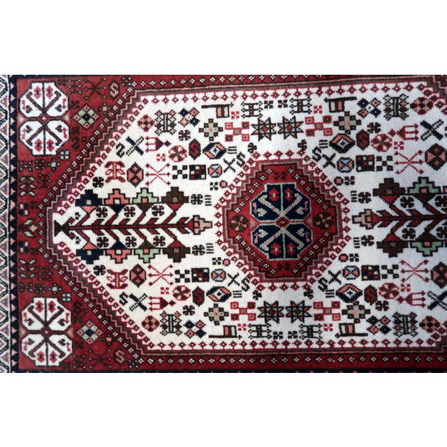 1960s, Handmade Vintage Persian Gashkai Rug 2' X 3.4' For Sale - Image 10 of 12