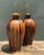 Vintage Striped Wood Table Lamps With Brass Base - a Pair For Sale - Image 9 of 15