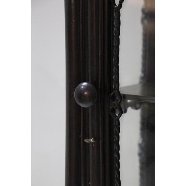 Antique Colonial Showcase in Fine Wood For Sale - Image 3 of 12