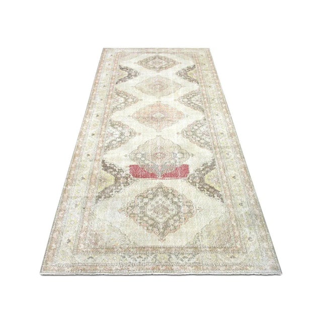 1960s Turkish Oushak Rug For Sale In Los Angeles - Image 6 of 7