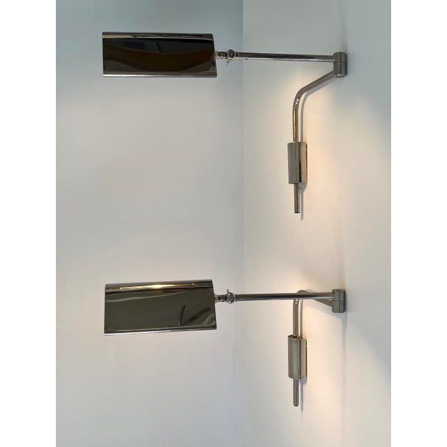 1970s Articulated Wall Lamps or Reading Lights by Florian Schulz, 1970s, Set of 2 For Sale - Image 5 of 18