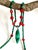 Artisan Genuine Malachite Necklace With Large Sculptural Pendant and Red Bamboo Seeds Detail For Sale - Image 9 of 17