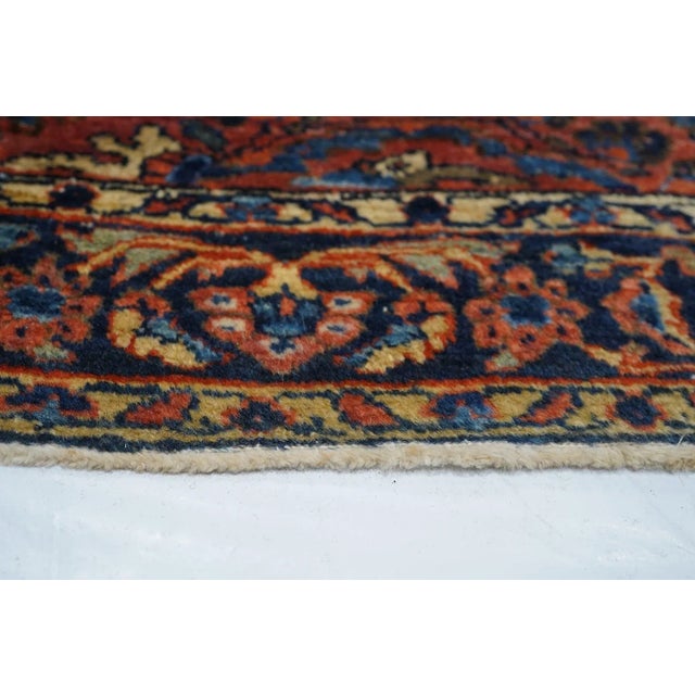 Antique Sarouk Rug 3'8'' x 4'1'' For Sale - Image 4 of 8