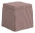 Dyer Cinnamon Stripe Skirted Storage Ottoman For Sale