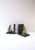 Dark Green Dark Green Marble Brass Sailboat Nautical Bookends, Pair For Sale - Image 8 of 13