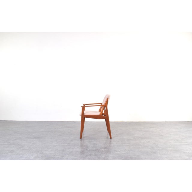 Arne Vodder Mid-Century Modern Ella Armchair in Teak and Wool by Arne Vodder for Vamo Sønderborg, 1960s For Sale - Image 4 of 13