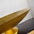 Vintage Objet d'Art Monumental 4 Foot Diameter Bowl Store Display Fiberglass Gold Leaf Footed For Sale - Image 10 of 13