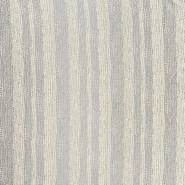 Sample - Schumacher Glamourpuss Fabric in Pewter For Sale