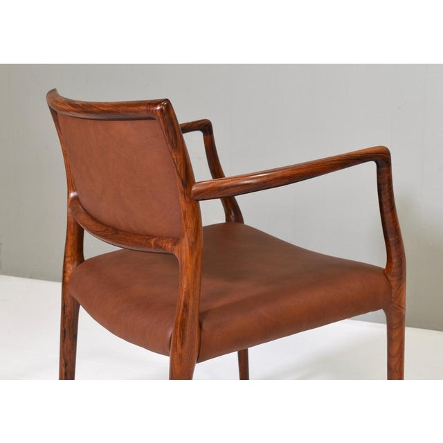 Set of Model 65 Dining Chairs for J.L. Møllers For Sale - Image 6 of 18