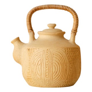 Stoneware Teapot by Signe Persson-Melin, Sweden, 1980s For Sale