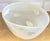 White Henry Dean (Belgium) Signed Cased Art Glass Centerpiece Bowl (Translucent White With White Dots) Large, Vintage For Sale - Image 8 of 16