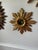 1950s French Petite 11" Giltwood Sunburst Wall Mirror For Sale - Image 15 of 18