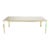 Large Heavy Solid Brass Base Travertine Top Rectangle Dining Table For Sale