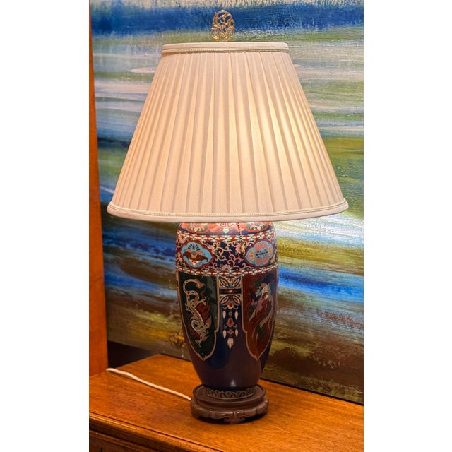 Design Plus Gallery presents a Vintage Kutani Table Lamp Converted from a Vase. The Japanese artistry found here has...