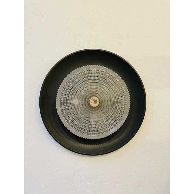 Black Large Glass and Metal Lamp from Wila, 1970s For Sale - Image 8 of 9