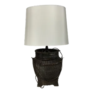 Fishing Creel Basket Lamp