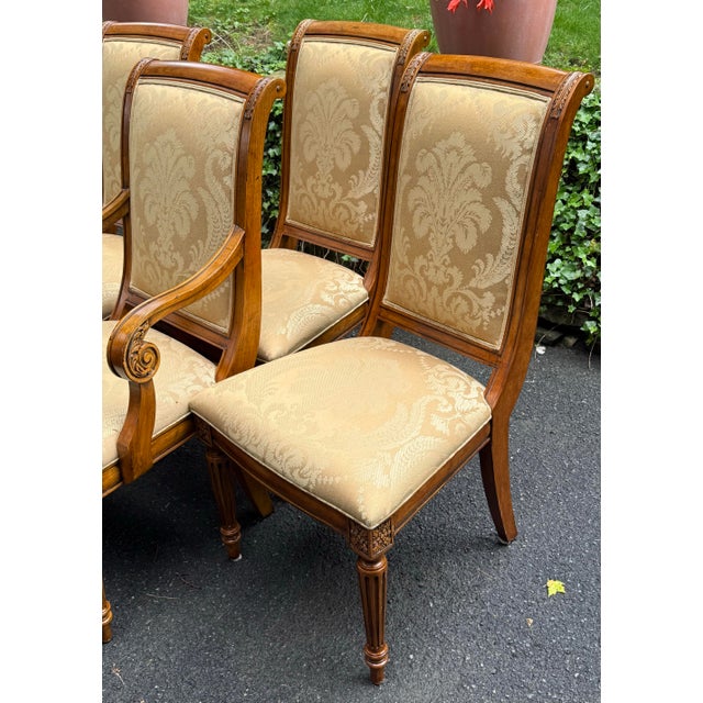 1990s Ethan Allen Townhouse Collection “Addison” French Regency Dining Chairs - Set of 4 For Sale - Image 5 of 12