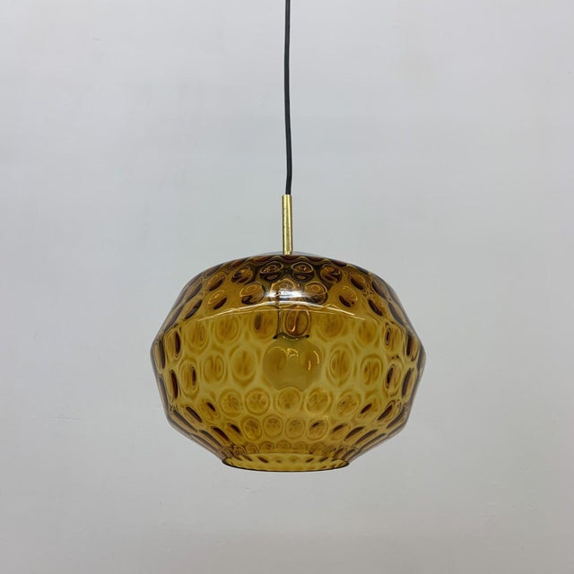 Glass Hanging Lamp from Limburg, Germany, 1970s For Sale - Image 9 of 18
