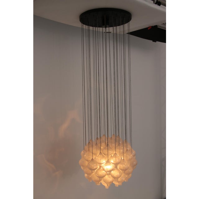 Vintage Tulipan Pendant Light in Blown Glass by J. T. Kalmar, 1970 For Sale - Image 6 of 18