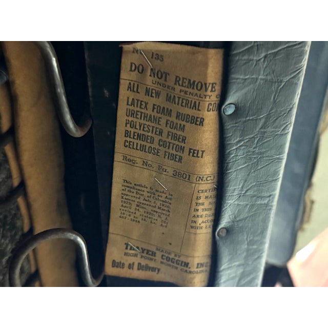 1950s Milo Baughman Walnut Black Recliner Lounge Chair For Sale - Image 10 of 10