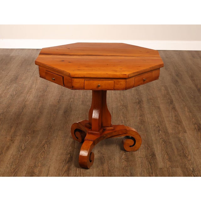 Antique Continental Pine Octagonal Rent Table For Sale - Image 16 of 18