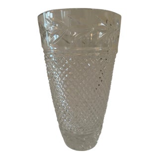 Vintage Waterford Glandore Crystal Flower Vase Unsigned For Sale