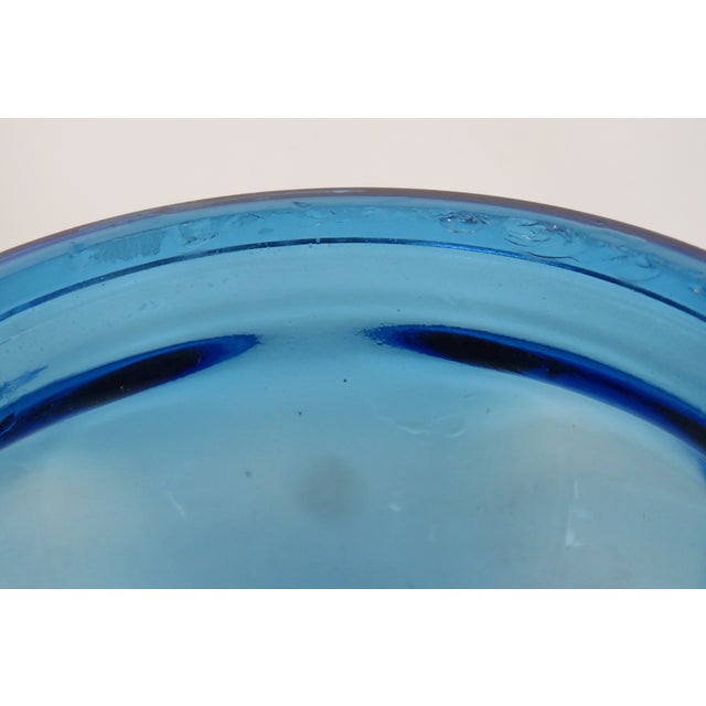 Anchor Hocking Deep Cobalt Blue Glass Apothecary Jar VTG Canister With Lid 4750b For Sale - Image 12 of 14