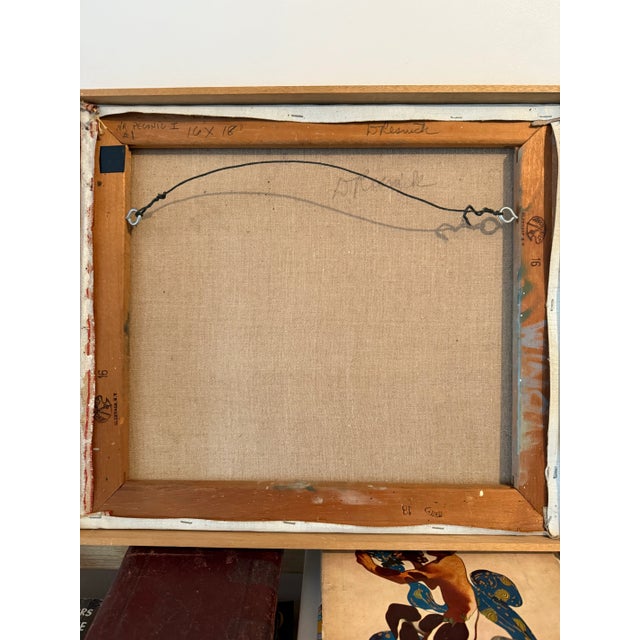 Vintage Original Oil Painting "Near Peconic" by Listed Artist Don Resnick For Sale In New York - Image 6 of 6