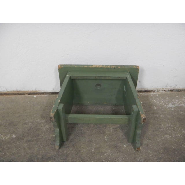 Wood Stool in Fir, 1960 For Sale - Image 7 of 10