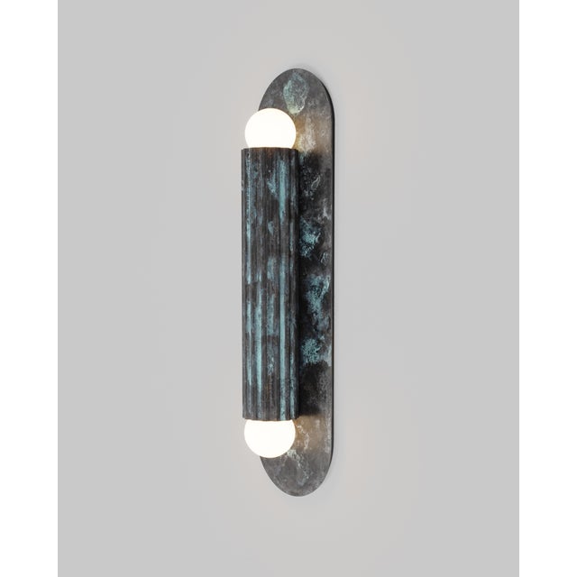 Black Vesta Wall Sconce Medium For Sale - Image 8 of 18