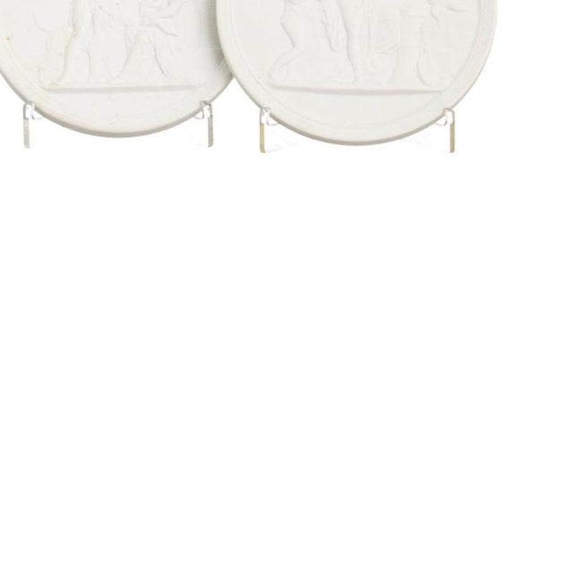 Porcelain Plates with Classic Scenes, Set of 4 For Sale - Image 5 of 6