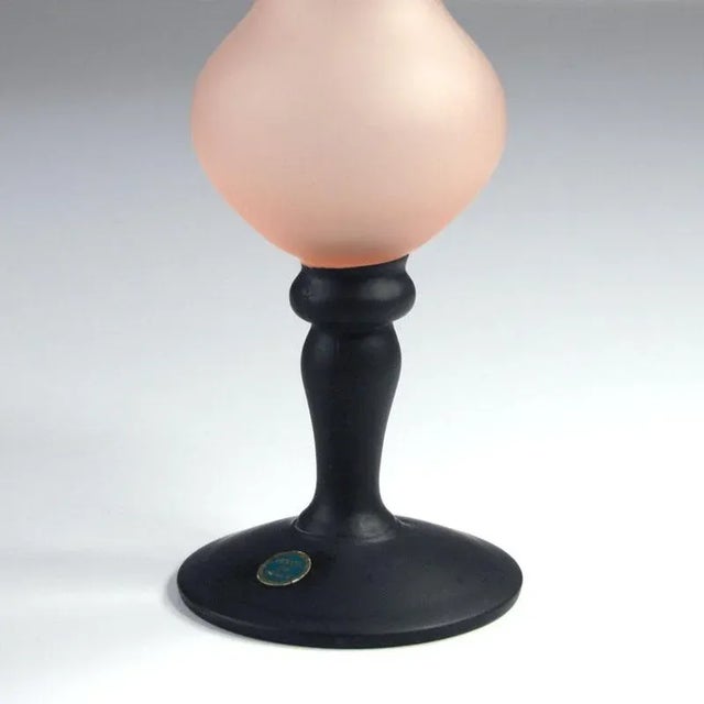 Italian Satin Glass Vase, 1970s For Sale - Image 4 of 8