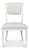 2020s Klismos Dining Chairs in White with Cream Seats, Sets of 2 For Sale - Image 5 of 11