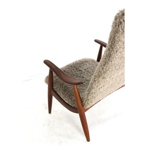 Brown Vintage Brown Lounge Chair For Sale - Image 8 of 15