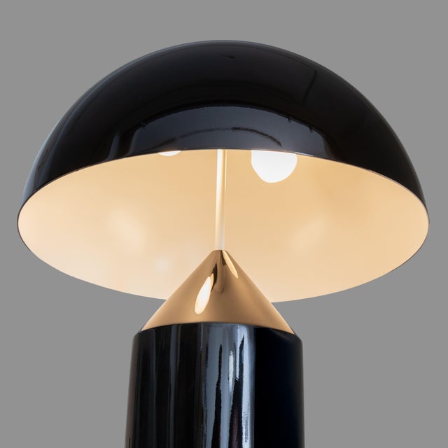 Black Atollo Table Lamp by Vico Magistretti for Oluce, 1979 For Sale - Image 6 of 8