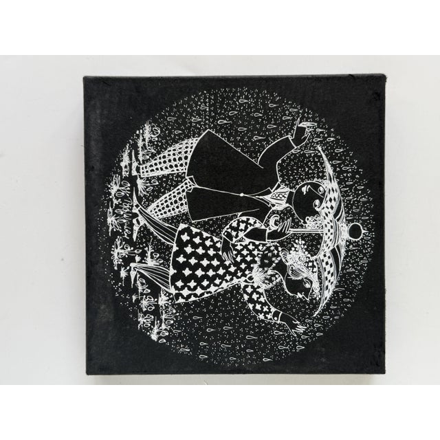 Rosenthal Poetic Ceramic December Series Wall Plate by Björn Wiinblad for Rosenthal Studio Line, Germany For Sale - Image 4 of 5