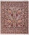 Gray Shabby Chic Floral Square 1990's Pak-Persian Gray/Gray Wool Rug - 6'0'' X 6'1'' For Sale - Image 8 of 9