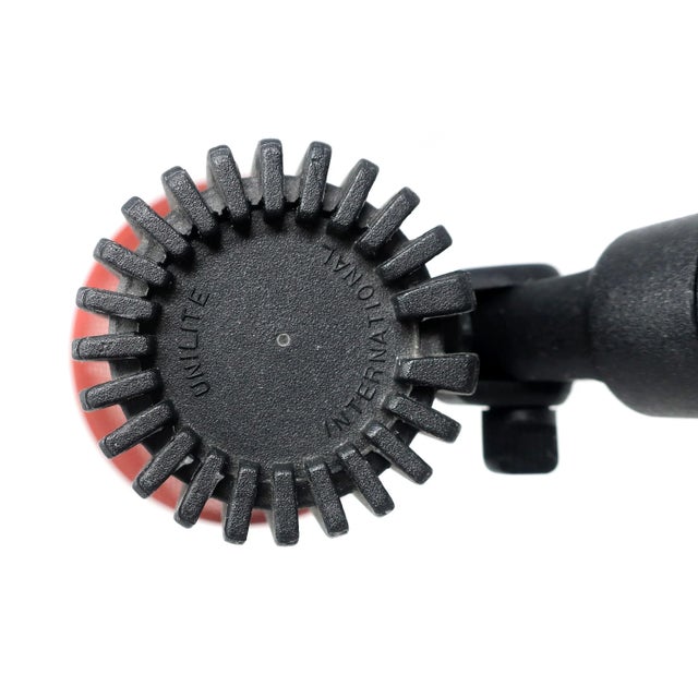 Black Vintage Red and Black Desk Lamp With Metal Shade For Sale - Image 8 of 11