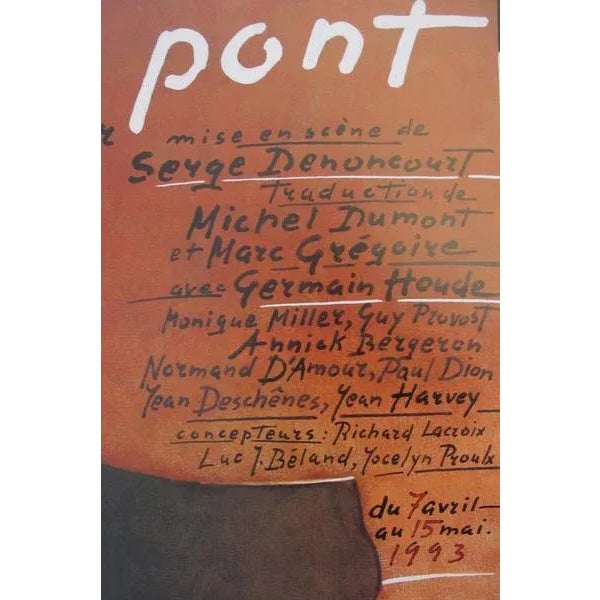 Date: 1993 Size: 27 x 39 inches Artist: Gorowski, Mieczyslaw This original vintage poster was created for the play 'Vu du...