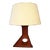 Saddle Stitch Leather Table Lamp, 1960's For Sale