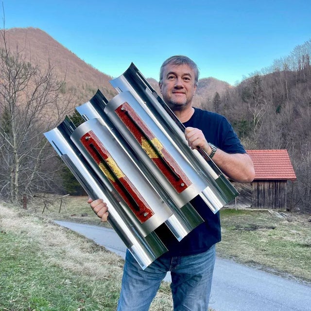 Large Wall Lamp by Angelo Brotto for Esperia, Italy, 1970s For Sale - Image 10 of 13