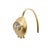 Oro 18K Gold Large Diamond Hook Earrings, A Pair For Sale - Image 4 of 9