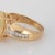 Metal Natural Opal Diamond Ring Vintage 14k Yellow Gold Oval Fine Jewelry size 7.25 For Sale - Image 7 of 7