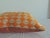 Orange & Yellow Woven Embroidery Square Decorative Pillow For Sale - Image 4 of 7