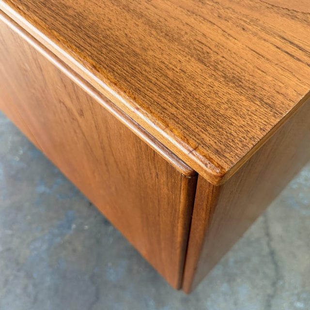 Mid 20th Century Vintage Danish Modern Teak Apartment-Sized Sideboard Credenza, Circa 1960's Mid Century For Sale - Image 5 of 6