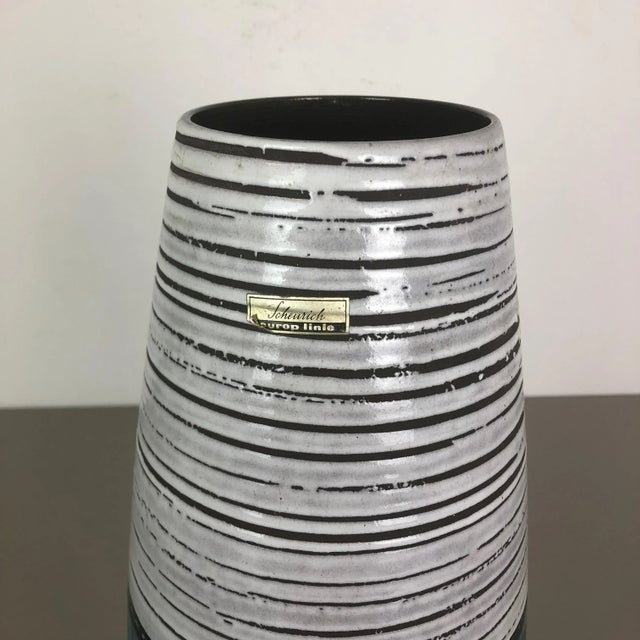 Large Multi-Color Fat Lava Europ Line Vase from Scheurich, Germany, 1970s For Sale - Image 6 of 18