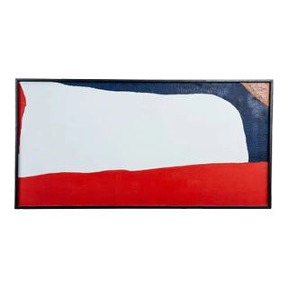 Vintage Color Field Oil on Canvas For Sale