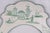 White Hand Painted Green Chinoiseries Style Tole Frame Mirror 23”W * 1" D * 57"H