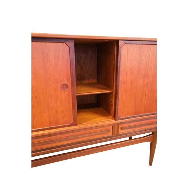 Danish Sideboard in Teak and Walnut with Sliding Doors, 1960s For Sale - Image 18 of 18